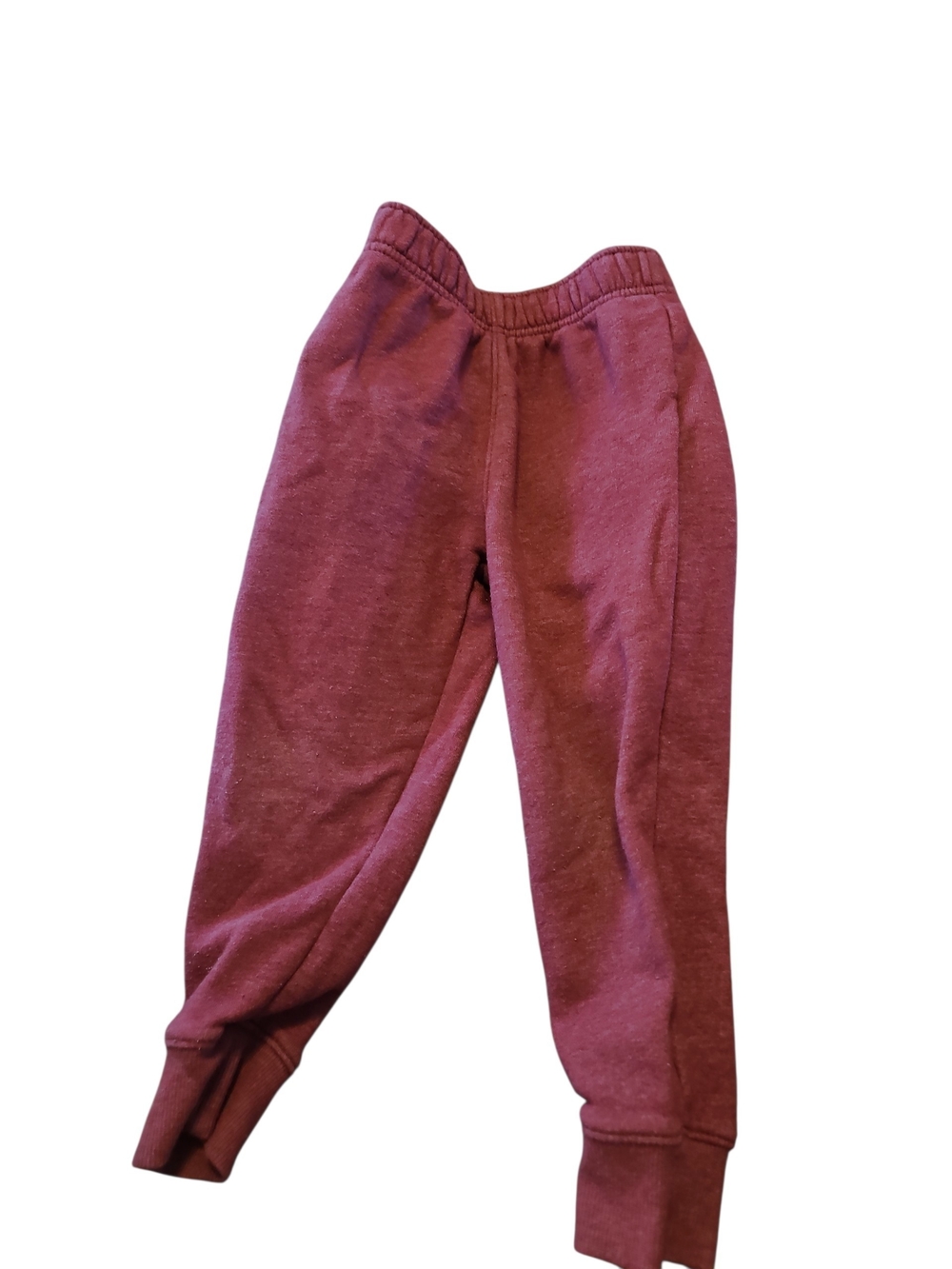 Kids Maroon Sweat Joggers - Comfortable Everyday Bottoms Cat & Jack Size 3t
